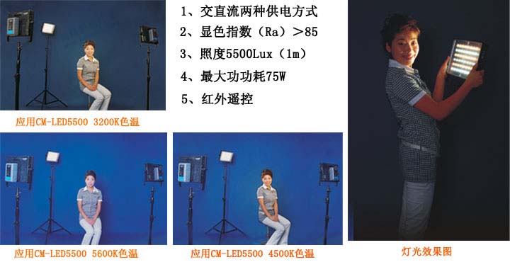 LED平板影视灯效果展示